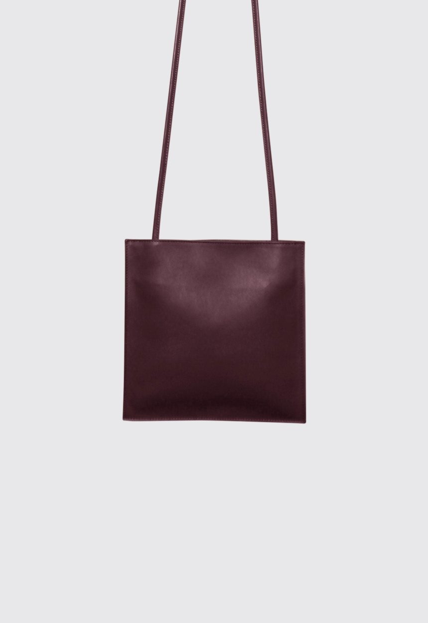 Jac + Jack A ESQUE Leather Pocket Bag - Smooth Burgundy